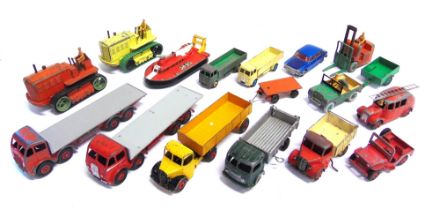 SEVENTEEN DINKY DIECAST MODEL VEHICLES circa 1950s-60s, variable condition, generally playworn and/