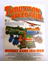 AUTOMOBILIA - MOTOR SPORT eight assorted posters, comprising those for Thruxton Speed Fair, 1969 (