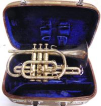 A LARK CORNET model M404, cased.