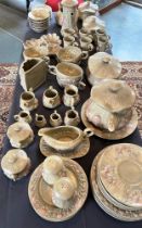 AN EXTENSIVE MUSHROOM PATTERN DINNER SERVICE circa early 1970s, possibly by Arnel, comprising a