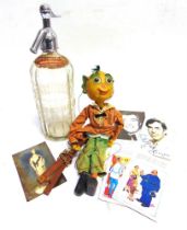 ASSORTED COLLECTABLES comprising a Pelham Puppet Mr Turnip (lacking nose); a Seymours of Sherborne