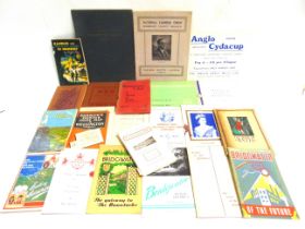 [TOPOGRAPHY]. SOMERSET Assorted booklets and ephemera, including an auction catalogue for Portions