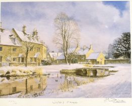 ALAN INGHAM (BRITISH, 1932-2002) 'Winter's Magic'; together with 'Springtime'; 'Country Haven';