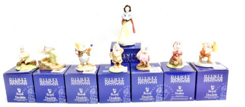 A ROYAL DOULTON DISNEY SHOWCASE SNOW WHITE & THE SEVEN DWARFS COLLECTION each boxed, (8).