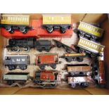 [O GAUGE]. A HORNBY COLLECTION comprising an 0-4-0 tender locomotive, repainted black, with a