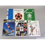 Selection of European Nations Cup programmes and booklets from 1968 to 1992