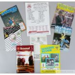 Selection of 1980s programmes of clubs