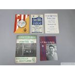 Selection of mainly 1950s programmes of League, Cup Finals, Internationals and European matches