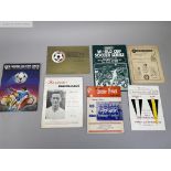 Collection of programmes covering various matches and tournaments from individual countries