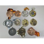 Various German large heavy metal World Cup medallions