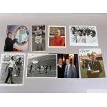 Collection of colour and b&w autographed 10 by 8 inc. photographs