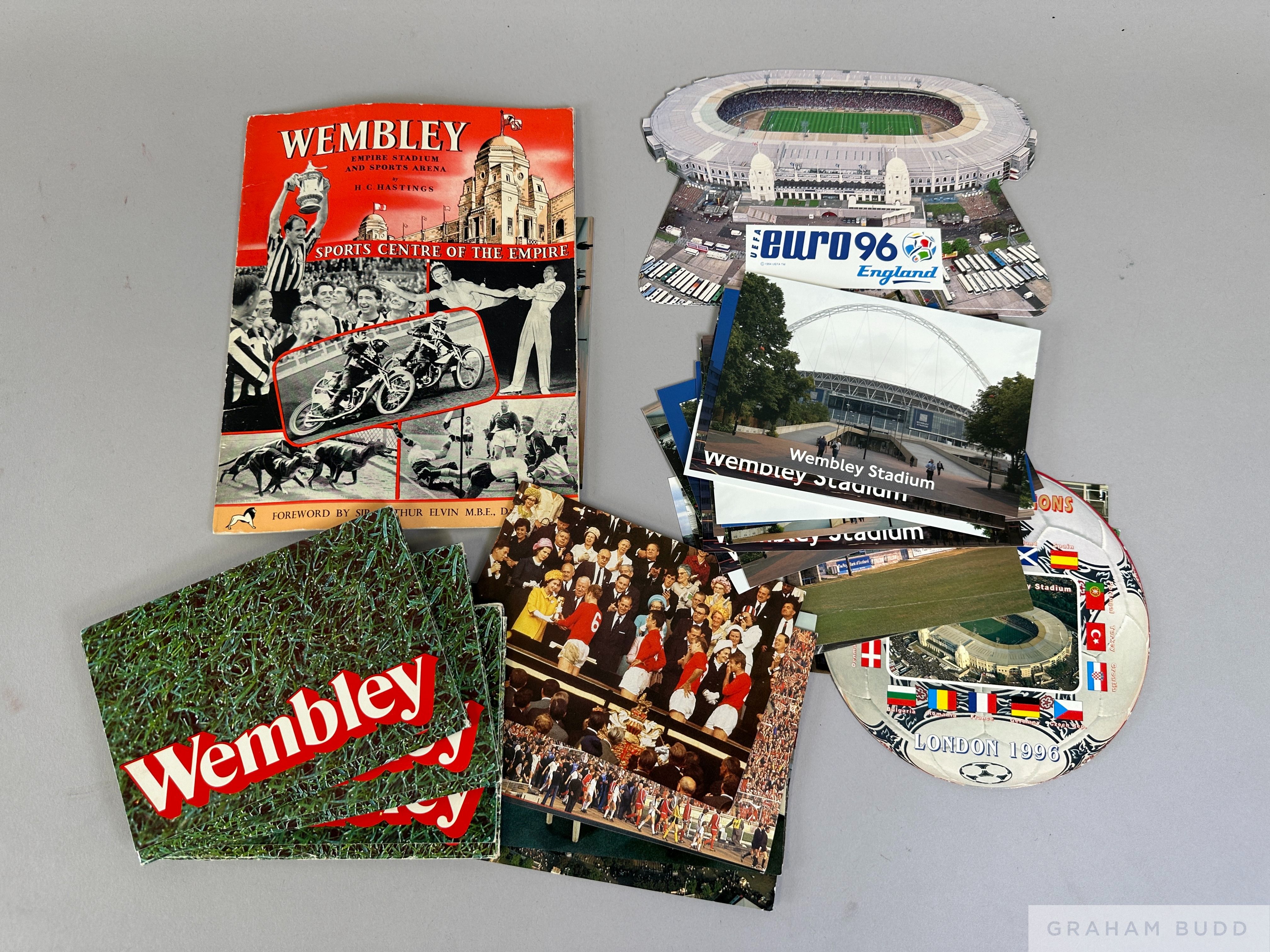 A collection of modern Wembley postcards