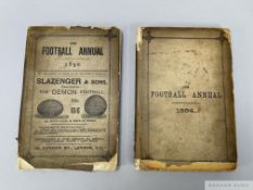 Books: 'The Football Annual' for 1884 and 1890, both published by FA, edited by Charles W Alcock,