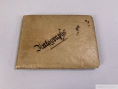 A nice collection of team autographs from the 1920s including Manchester United