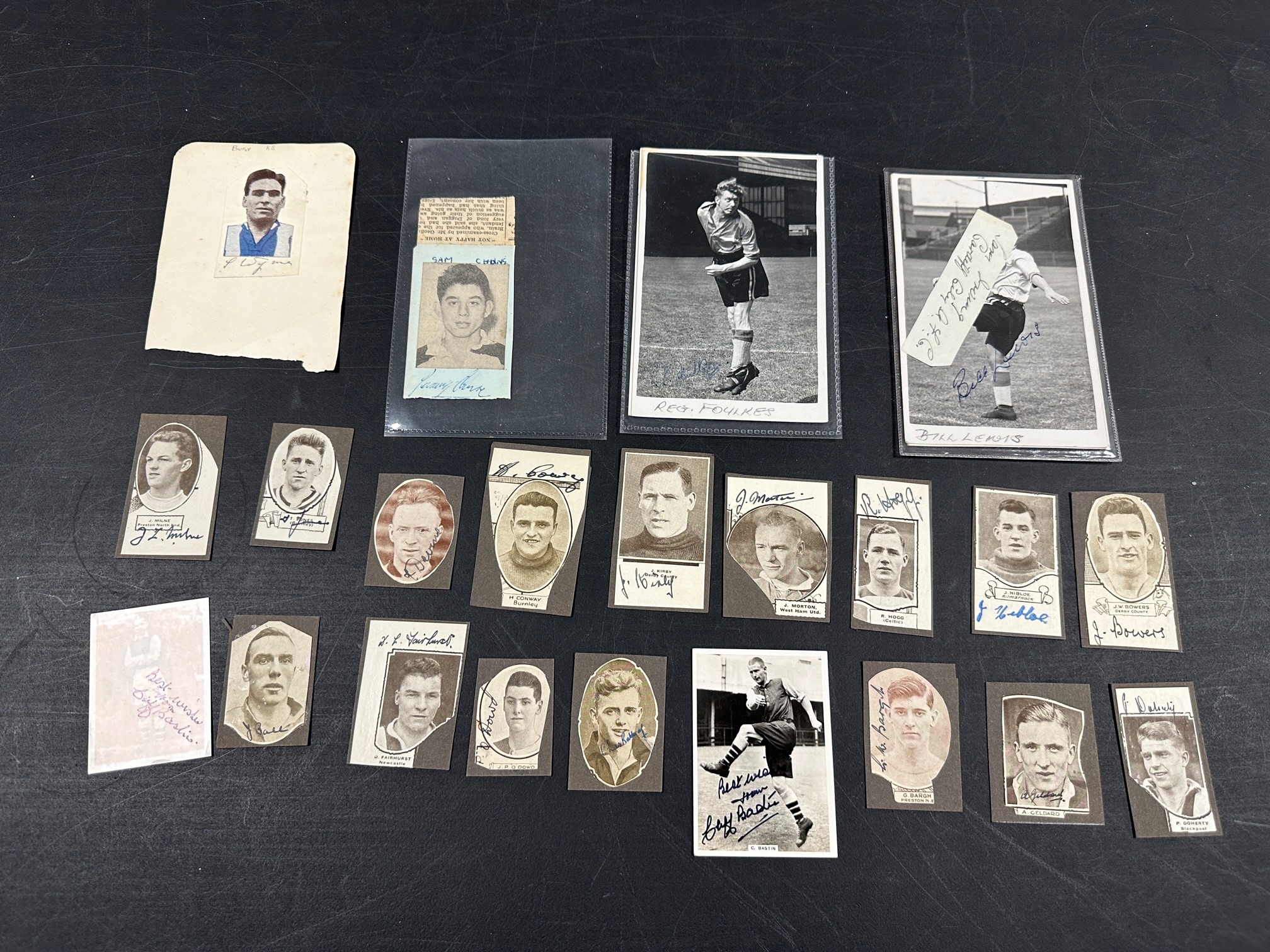 Collection of vintage football autographs, - Image 2 of 2