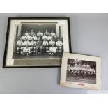 Large matted photograph of 1939 Football Association touring team to South Africa,