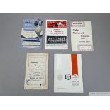 Collection of testimonial programmes covering 1960s onwards