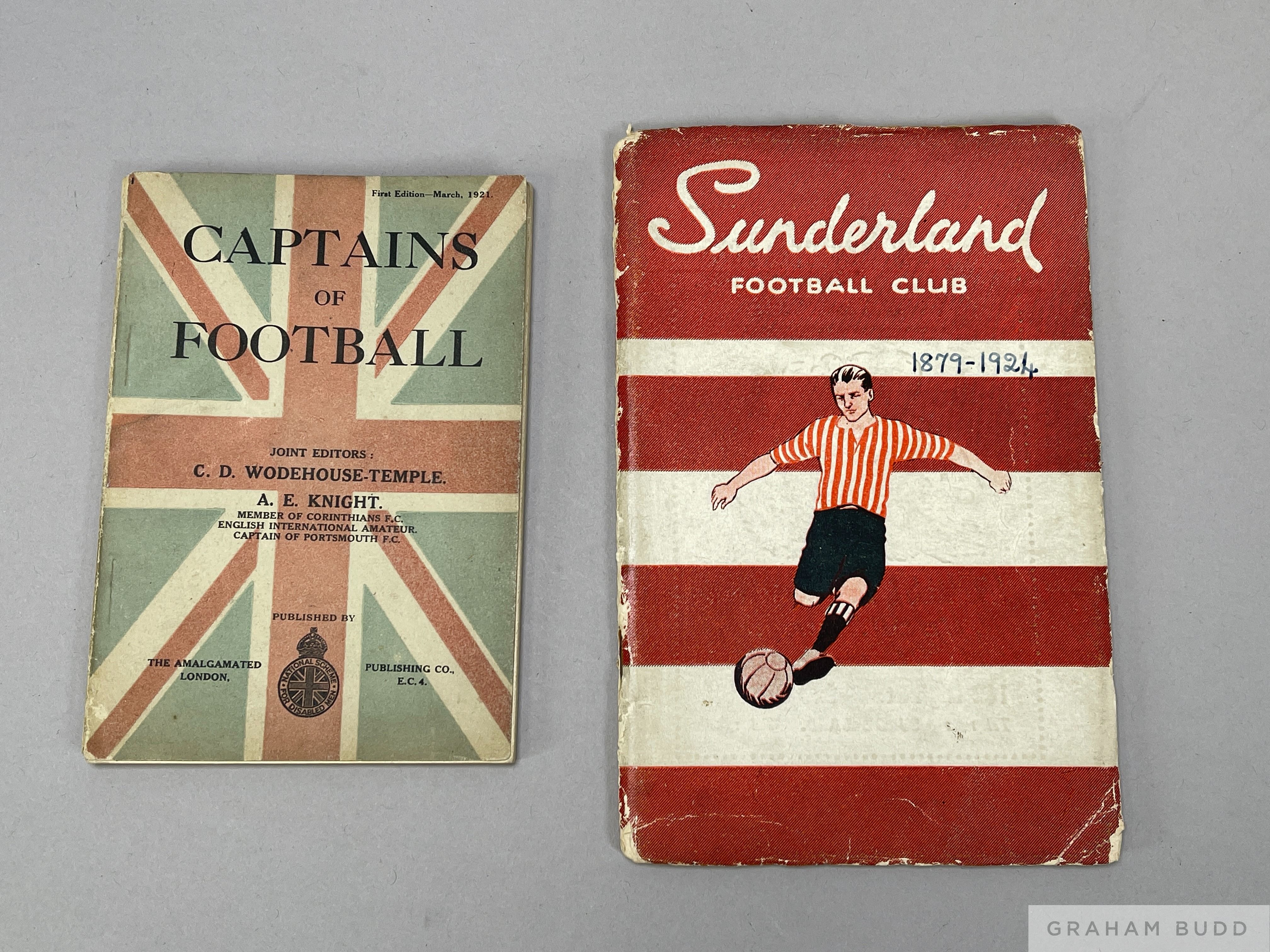 Two sought after books, 1920s Sunderland Football Club by J Anderson 1924-25 season history 1879-192