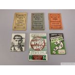 Three Athletic News Who's Who in the Football League, Issues 1, 2 & 3, late 1920s