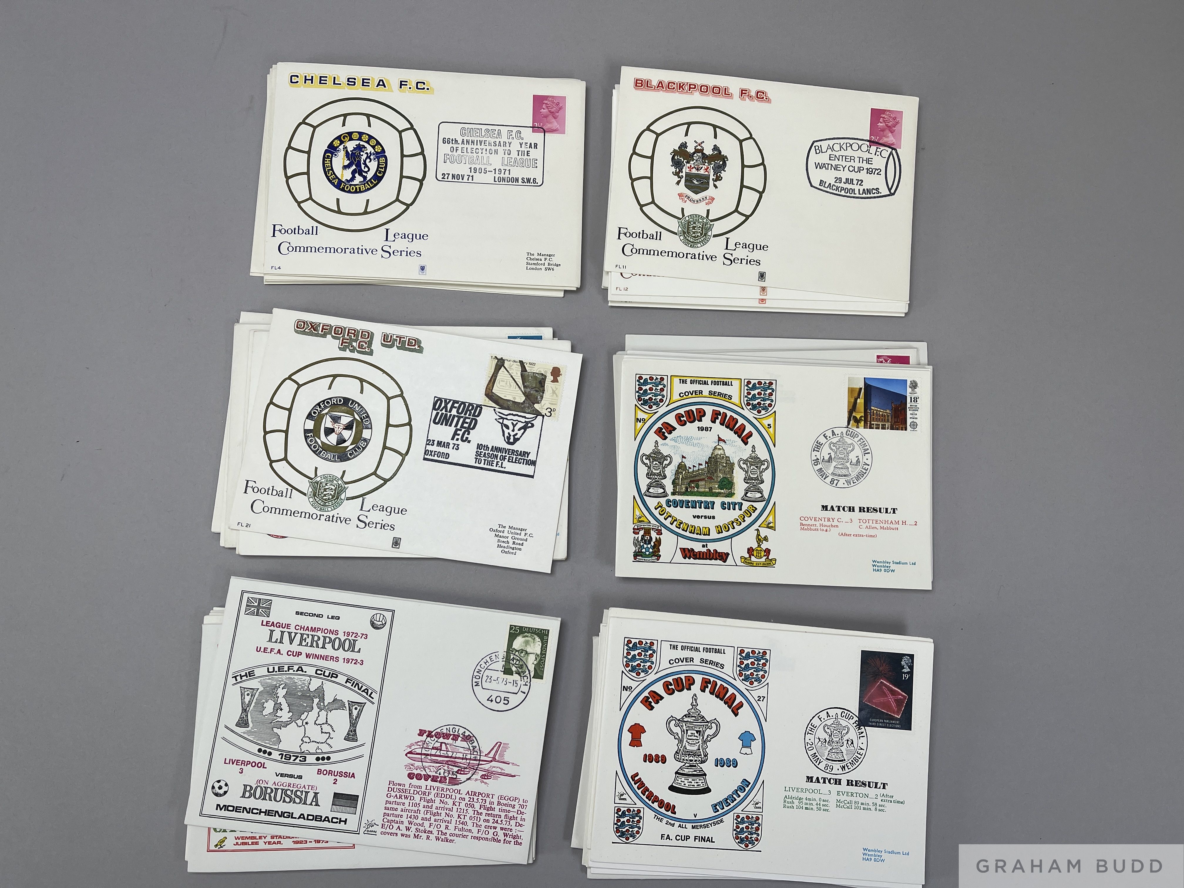 Selection of football First Day Covers