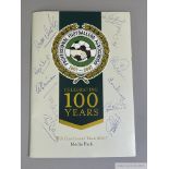 An autographed PFA 100 Years Anniversary media pack