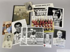 Excellent collection of British players autographs,