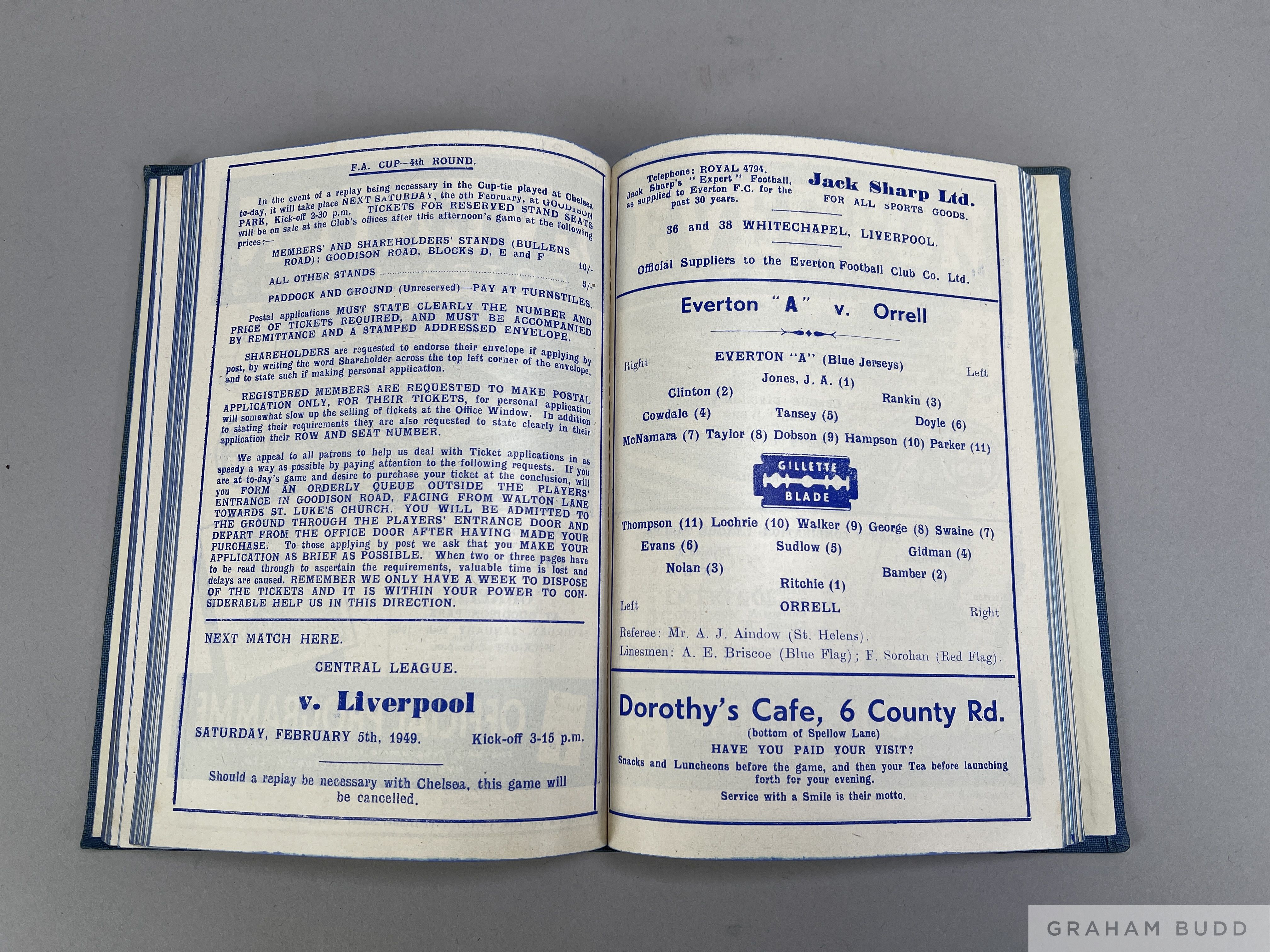 Bound volume of Everton home match programmes, 1948-49 - Image 4 of 5