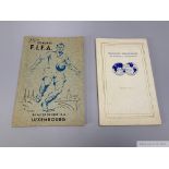 Two FIFA booklets 1946 and 1954