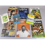 Large quantity of Football magazines,