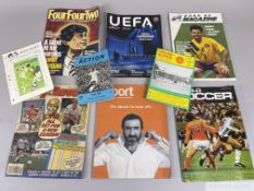 Large quantity of Football magazines,