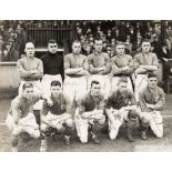 Leeds United season 1935-36 original team b&w signed photograph