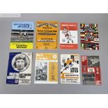 Selection of 1970s programmes of clubs