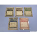 Five volumes of Our Footballers photograph booklets, late 1890s