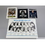 A small collection of football caricatures including Steve Bruce, Gary Mabbutt etc.