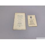 Chelsea v. Reading menu card, 1921