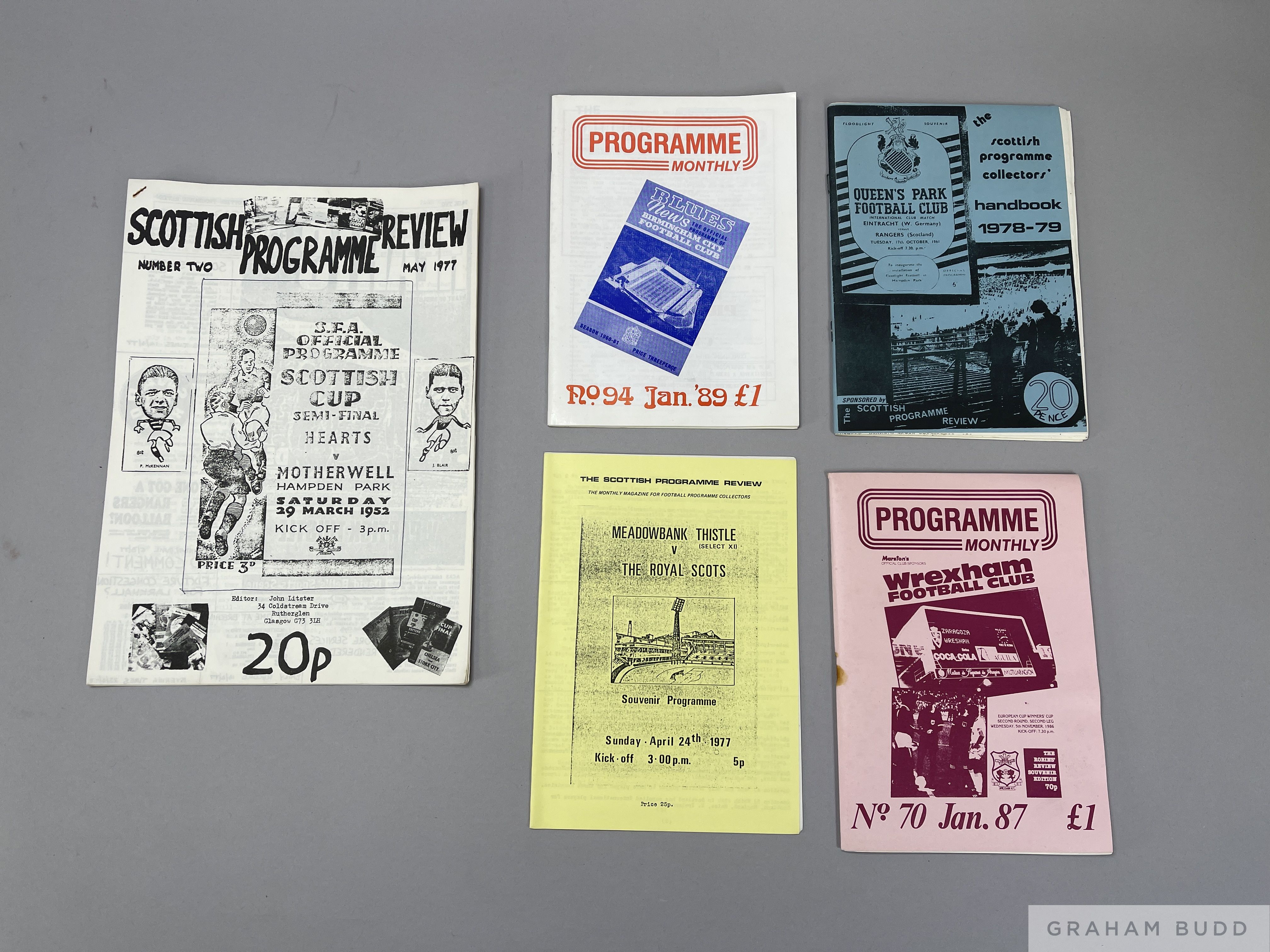 Programmes, Collectors publications, Programme Monthly, circa 1980s