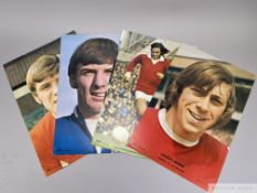 Large colour card pictures of players and teams issued by Coffer Sports,