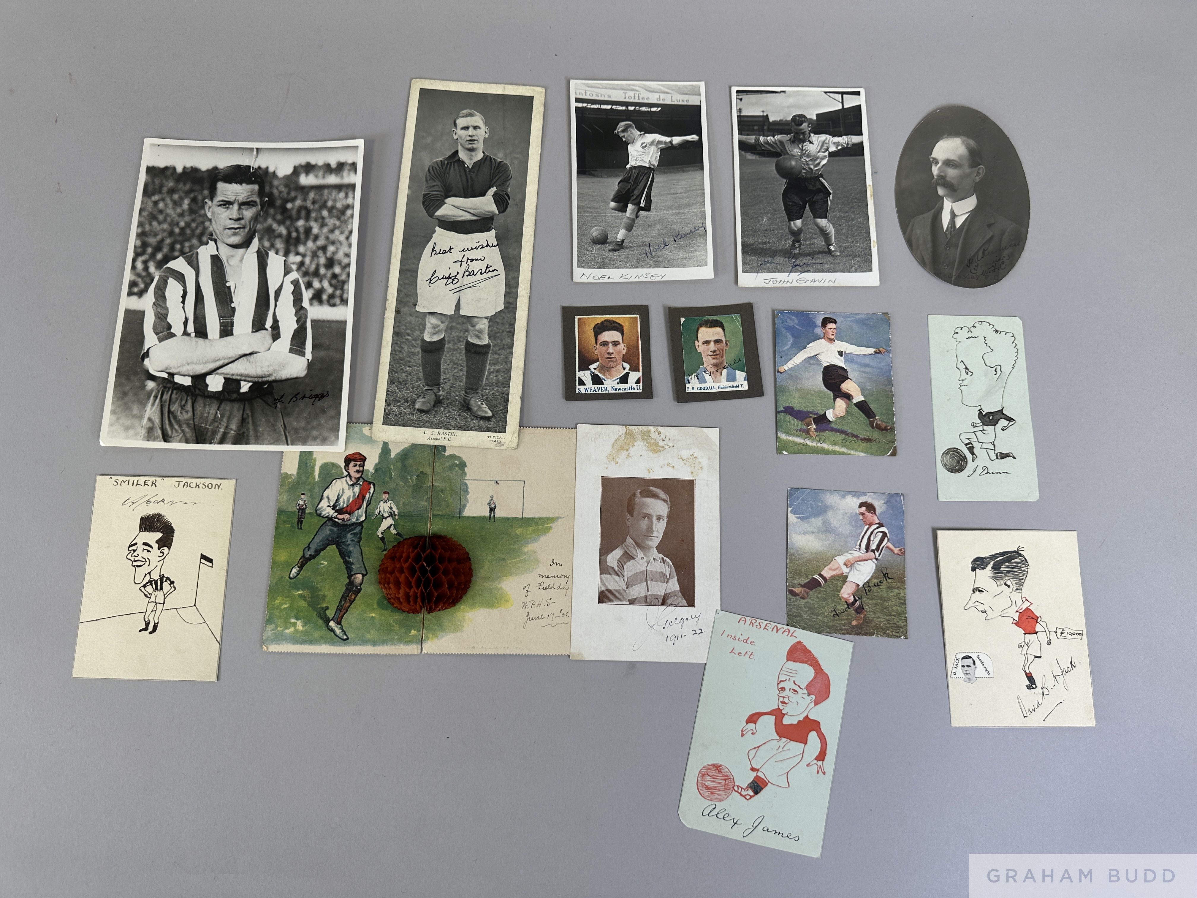 Collection of vintage football autographs,