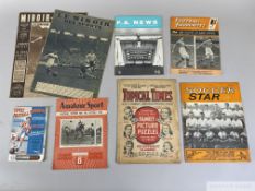 Collection of Vintage football magazines,