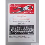 Ray Clemence Testimonial Liverpool v R.S.C. Anderlecht, played on 14the May 1980 programmes