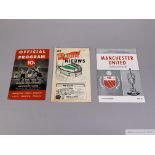 English Internationals v. Manchester United, Tour Match Programme, 1950