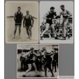 Jack Dempsey boxing photographs with opponents and sparring partners,