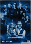 Autographed 2022 World Snooker Championship Official Programme