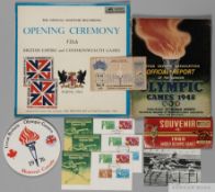 Commonwealth and Olympic Games ephemera,