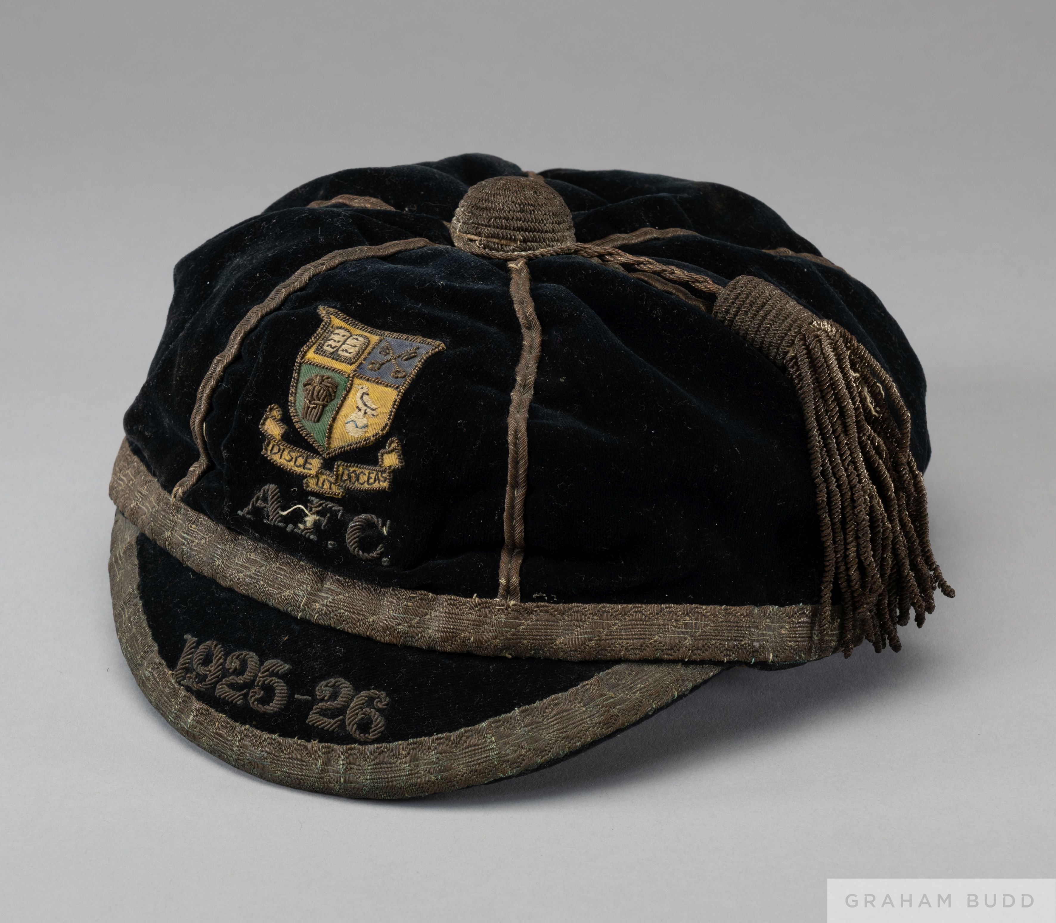 St. Paul's College Cheltenham Associated Football Club (AFC) cap, 1925-26