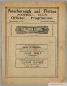 Peterborough and Fletton United v Thames programme played at London Road 27th December 1930,