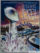 American Football Superbowl 26, 1992 Official 254 page programme for the game played between the Was