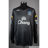 Tim Howard black and yellow No.24 Everton goalkeepers jersey, 2006-07