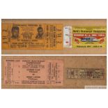 Cassius Clay / Muhammad Ali boxing tickets, circa dating from 1960 to 1967,