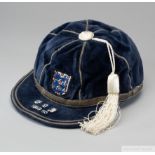 Willie Watson blue England v. Northern Ireland International debut cap, 1949-50